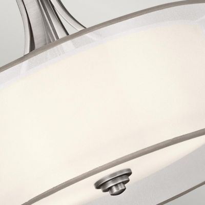 Elstead Lighting Lacey lampa wisząca 4x40 W antyczny pewter/biała KL-LACEY-P-L-AP