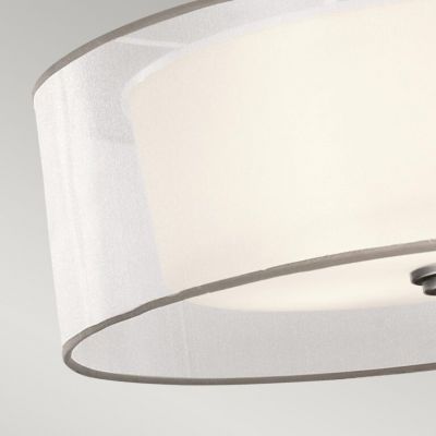 Elstead Lighting Lacey lampa wisząca 4x40 W antyczny pewter/biała KL-LACEY-P-L-AP