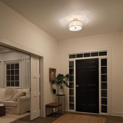 Elstead Lighting Lacey lampa podsufitowa 3x40 W antyczny pewter/biała KL-LACEY-SF-AP