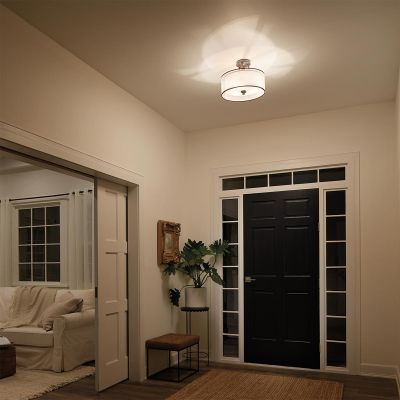 Elstead Lighting Lacey lampa podsufitowa 3x40 W brązowa-kremowa KL-LACEY-SF-MB