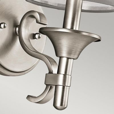 Elstead Lighting Lacey kinkiet 1x40 W antyczny pewter/biały KL-LACEY1-AP