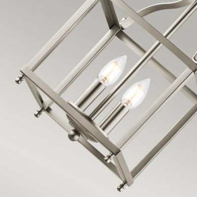 Elstead Lighting Larkin lampa wisząca 2x60 W szczotkowany nikiel KL-LARKIN-P-S-NI