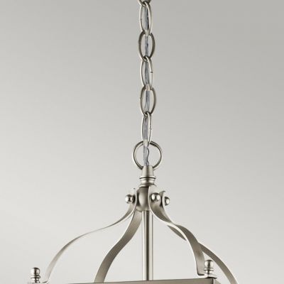 Elstead Lighting Larkin lampa wisząca 2x60 W szczotkowany nikiel KL-LARKIN-P-S-NI