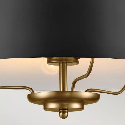 Elstead Lighting Luella lampa podsufitowa 3x40 W czarna KL-LUELLA-3P-BKB