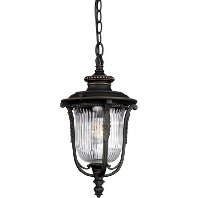 Elstead Lighting Luverne lampa wisząca zewnętrzna 1x60 W brązowa KL-LUVERNE8-M