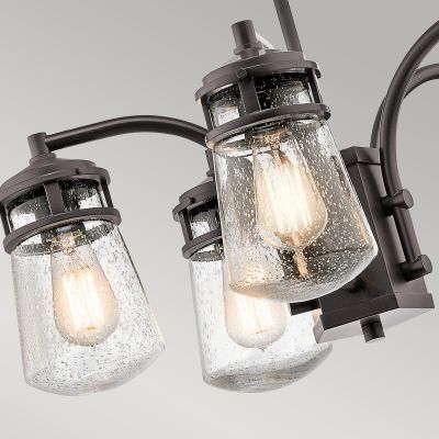Elstead Lighting Lyndon lampa wisząca 5x60 W brązowa KL-LYNDON-5P-AZ