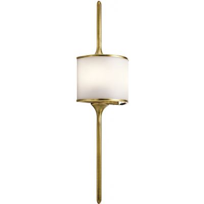 Elstead Lighting Mona kinkiet 2x3 W naturalny mosiądz KL-MONA-L-NBR