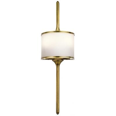 Elstead Lighting Mona kinkiet 2x3 W naturalny mosiądz KL-MONA-S-NBR