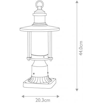 Elstead Lighting Riverwood lampa stojąca zewnętrzna 1x60 W postarzany cynk KL-RIVERWOOD3-M