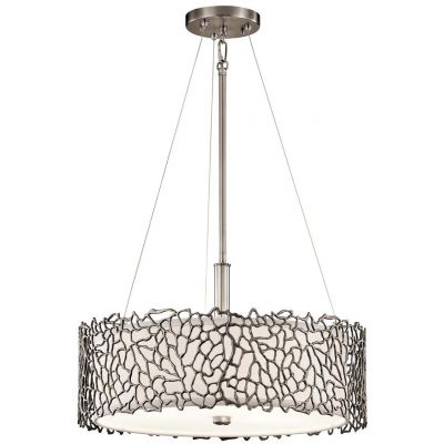 Elstead Lighting Silver Coral lampa wisząca 3x60 W KL-SILVER-CORAL-P-A