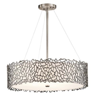 Elstead Lighting Silver Coral lampa wisząca 4x60 W KL-SILVER-CORAL-P-B