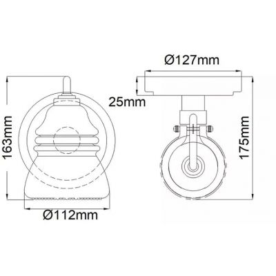 Elstead Lighting Talland kinkiet 1x3 W chrom KL-TALLAND1-PC-BATH