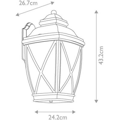 Elstead Lighting Tangier kinkiet zewnętrzny 1x60 W brązowy KL-TANGIER2-L