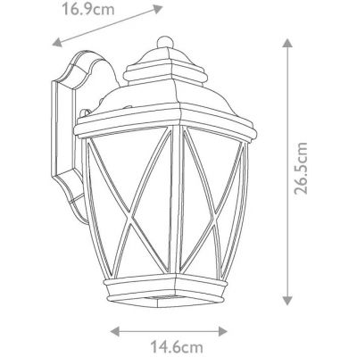 Elstead Lighting Tangier kinkiet zewnętrzny 1x60 W brązowy KL-TANGIER2-S