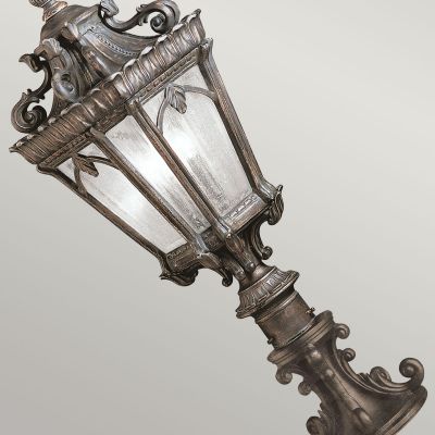 Elstead Lighting Tournai lampa stojąca zewnętrzna 2x60 W szara-brązowa KL-TOURNAI3-L