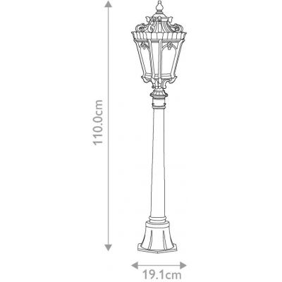 Elstead Lighting Tournai lampa stojąca zewnętrzna 1x60 W szara-brązowa KL-TOURNAI4-M