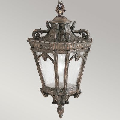 Elstead Lighting Tournai lampa wisząca zewnętrzna 1x60 W szara-brązowa KL-TOURNAI8-M