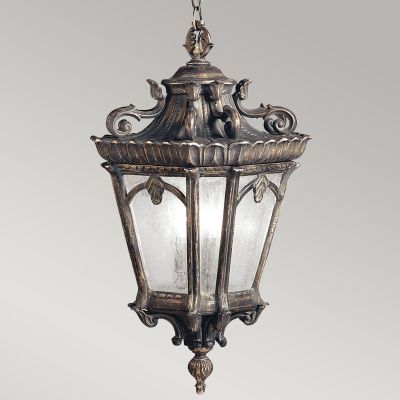 Elstead Lighting Tournai lampa wisząca zewnętrzna 3x60 W szara-brązowa KL-TOURNAI8-XL