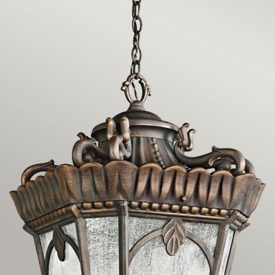 Elstead Lighting Tournai lampa wisząca zewnętrzna 4x60 W szara-brązowa KL-TOURNAI8G-XL