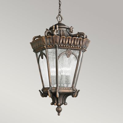 Elstead Lighting Tournai lampa wisząca zewnętrzna 4x60 W szara-brązowa KL-TOURNAI8G-XL