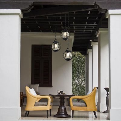Elstead Lighting Vandalia lampa wisząca zewnętrzna 1x60 W czarna KL-VANDALIA8-M