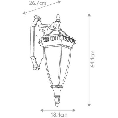 Elstead Lighting Venetian Rain kinkiet zewnętrzny 2x60 W brązowy KL-VENETIAN2-M