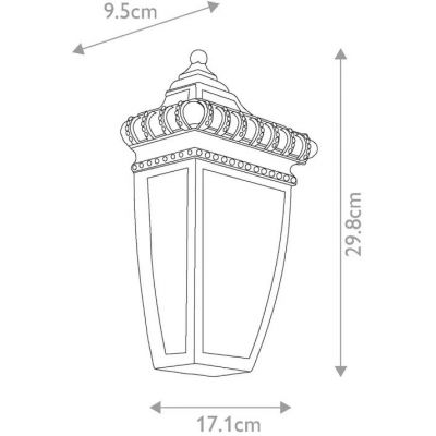 Elstead Lighting Venetian Rain kinkiet zewnętrzny 1x60 W brązowy KL-VENETIAN7-S