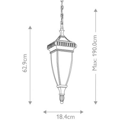 Elstead Lighting Venetian Rain lampa wisząca zewnętrzna 2x60 W brązowa KL-VENETIAN8-M