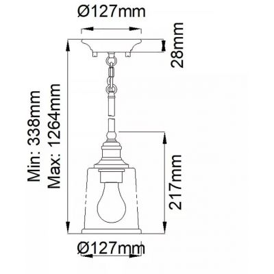 Elstead Lighting Waverly lampa wisząca 1x60 W cyna KL-WAVERLY-MP-CLP