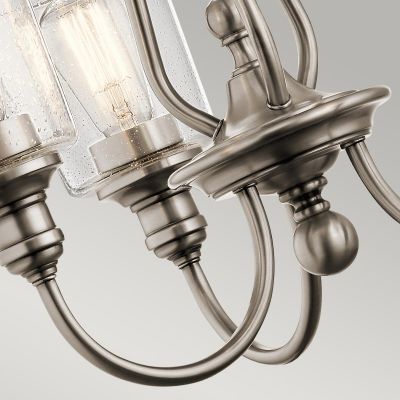 Elstead Lighting Waverly lampa wisząca 3x60 W cynowa KL-WAVERLY3-CLP