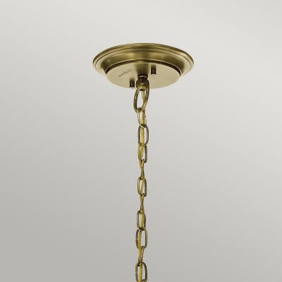 Elstead Lighting Waverly lampa wisząca 3x60 W mosiądz KL-WAVERLY3-NBR
