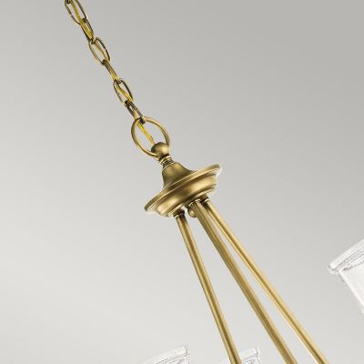 Elstead Lighting Waverly lampa wisząca 3x60 W mosiądz KL-WAVERLY3-NBR