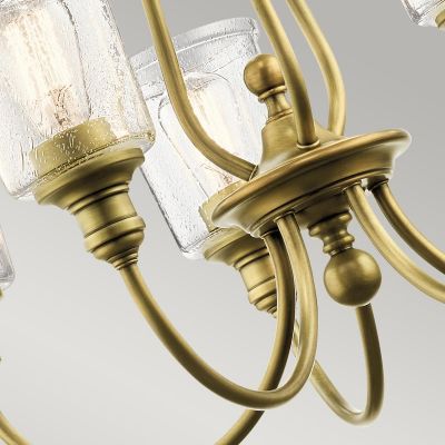 Elstead Lighting Waverly lampa wisząca 5x60 W mosiądz KL-WAVERLY5-NBR