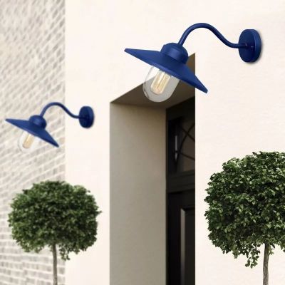 Elstead Lighting Klampenborg kinkiet zewnętrzny 1x60 W niebieski KLAMPENBORG-NVB