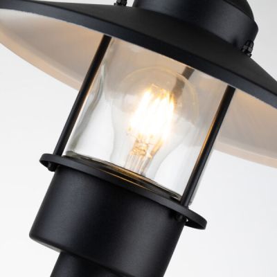 Elstead Lighting Klampenborg lampa stojąca zewnętrzna 1x60 W czarna KLAMPENBORG-PED-BK
