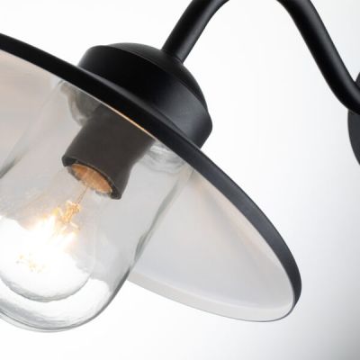 Elstead Lighting Klampenborg kinkiet zewnętrzny z czujnikiem ruchu 1x60 W czarny KLAMPENBORG-PIR-BK