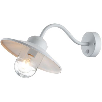 Elstead Lighting Klampenborg kinkiet zewnętrzny z czujnikiem ruchu 1x60 W biały KLAMPENBORG-PIR-WHT