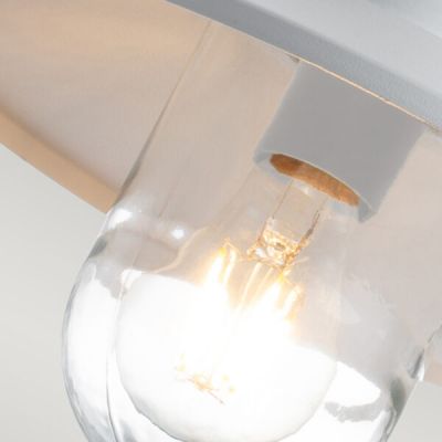 Elstead Lighting Klampenborg kinkiet zewnętrzny z czujnikiem ruchu 1x60 W biały KLAMPENBORG-PIR-WHT