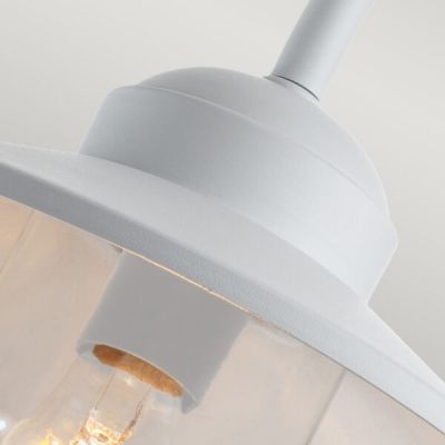 Elstead Lighting Klampenborg kinkiet zewnętrzny z czujnikiem ruchu 1x60 W biały KLAMPENBORG-PIR-WHT