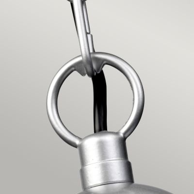 Elstead Lighting Klampenborg lampa wisząca 1x60 W srebrna KLAMPENBORG8