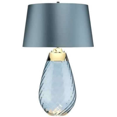 Elstead Lighting Lena lampa stołowa 1x60 W 1x7 W LED niebieska LENA-TL-L-BLUE