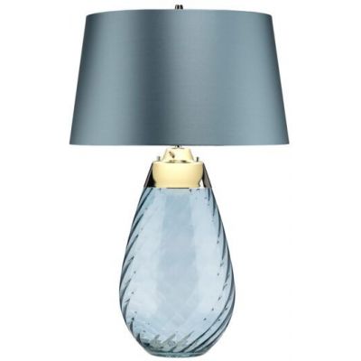Elstead Lighting Lena lampa stołowa 1x60 W 1x7 W LED niebieska LENA-TL-L-BLUE
