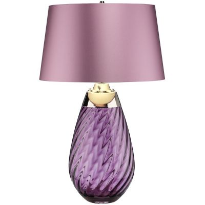 Elstead Lighting Lena lampa stołowa 1x60 W 1x7 W LED fioletowa LENA-TL-L-PLUM