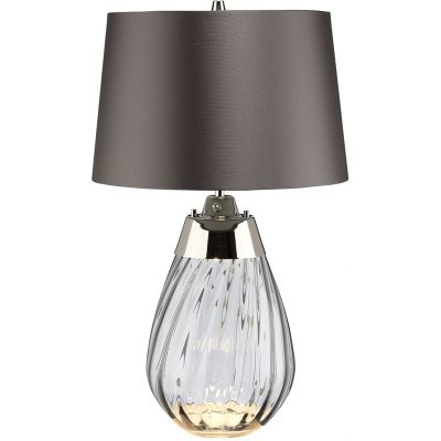 Elstead Lighting Lena lampa stołowa 1x60 W 1x7 W LED szara/przydymiony LENA-TL-S-SMOKE