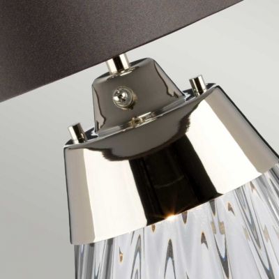 Elstead Lighting Lena lampa stołowa 1x60 W 1x7 W LED szara/przydymiony LENA-TL-S-SMOKE