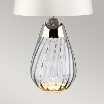 Elstead Lighting Lena lampa stołowa 1x60 W 1x7 W LED przydymiony/satyna LENA-TL-S-SMOKE-OWSS