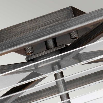 Elstead Lighting Louvre lampa podsufitowa 4x60 W szara LOUVRE-4F