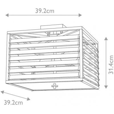 Elstead Lighting Louvre lampa podsufitowa 4x60 W szara LOUVRE-4F