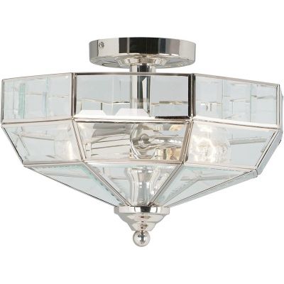 Elstead Lighting Old Park lampa podsufitowa 2x60 W polerowany nikiel OLD-PARK-PN