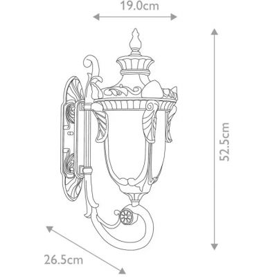 Elstead Lighting Philadelphia kinkiet zewnętrzny 1x60 W postarzany brąz PH2-M-OB